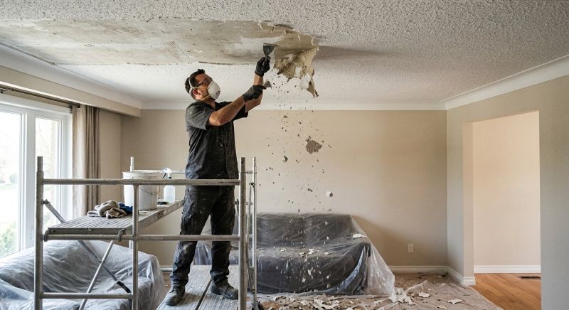Ceiling Scraping in Roswell, GA