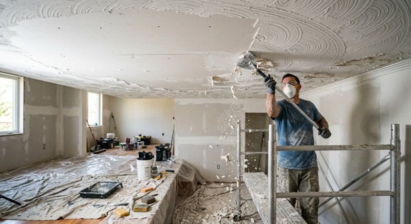 Swirl Ceiling Removal in Overland Park, KS